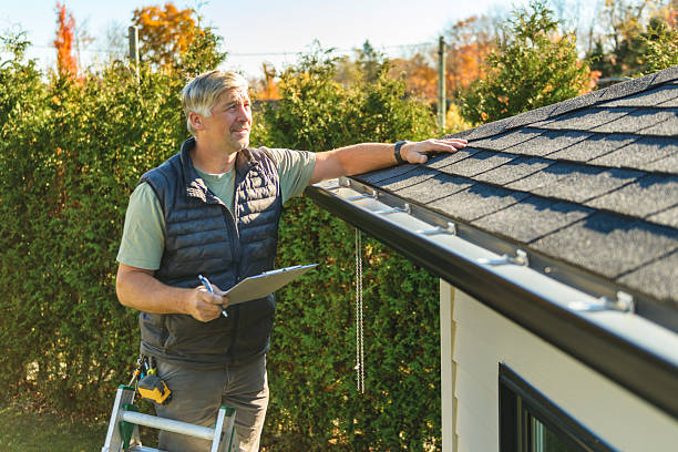 Professional Hail Damage Roof Repair technician working in Jersey, GA